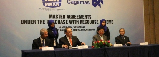 Signing Ceremony of Master Agreements between Cagamas and Malaysia Building   Society Berhad (MBSB)