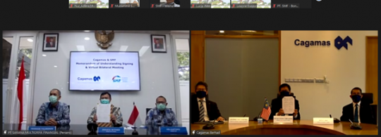 Virtual Signing Ceremony for Memorandum of Understanding and Bilateral Meeting with PT Sarana Multigriya Finansial (Persero)