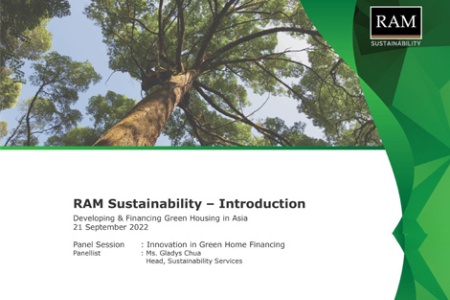 Developing & Financing Green Housing In Asia Conference - Panel Session Innovation in Green Home Financing